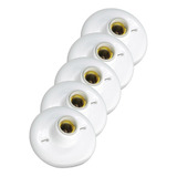Plafonier Plafon Soquete E27 Porcelana 100w Kit C 05 Peças