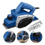 Plaina Elétrica Manual 16000rpm 82mm 220v Cor Azul Brinde