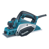 Plaina Elétrica Manual Makita Kp0800 82mm 220v Cor Azul