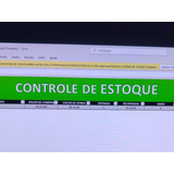 Planilha Inteligente De Controle De Estoque