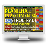 Planilha Trader Módulo Completo Gestão Risco Performance