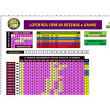 Planilhas Platinum Lotofacil Erre 04 E Ganhe
