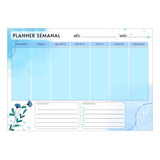 Planner De Mesa Semanal Organizador De Tarefas Ano Todo 55f