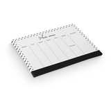 Planner De Mesa Semanal Permanente Black 17 X 25cm 54f Brw
