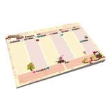 Planner De Mesa Semanal Permanente Coruja A5 52fls