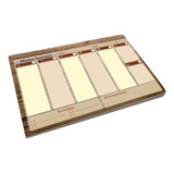 Planner De Mesa Semanal Permanente Madeira A4 52fls