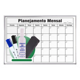 Planner Mensal Lousa Quadro Organizador De