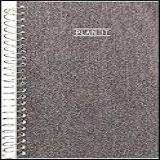 Planner Permanente Plan It Espiral Capa Dura Grafite 80 Folhas Kit