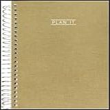 Planner Permanente Plan It Espiral Capa Dura Ouro 80 Folhas Kit