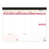 Planner Semanal Permanente De Mesa 60 Folhas Flamingo