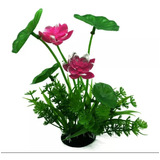 Planta Artificial Decoração Aquário Arranjo Flor