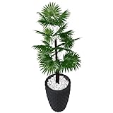 Planta Artificial Palmeira Leque Coqueiro Vaso