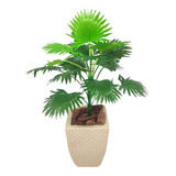 Planta Artificial Palmeira Vaso Enfeite Sala