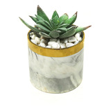 Planta Artificial Suculenta Mini Vaso Cerâmica