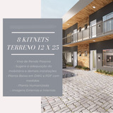 Planta Baixa De 8 Unidades De Kitnets Em Terreno 12 X 25