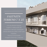 Planta Baixa De 8 Unidades De Kitnets Em Terreno 7 X 25