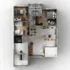 Planta Humanizada 3d, Planta Apto, Planta Baixa Estilizada
