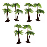 Planta Plástica Coqueiro Aquário Terrário Enfeites Ornamento