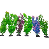 Plantas Artificiais Aquários Colors 2 Kit 6 Un 20 Cm