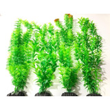 Plantas Artificiais Aquários Green Kit 4 Un 37 À 40 Cm