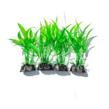 Plantas Artificiais Verde Aquário Decoração 4