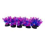 Plantinha Para Aquário 10 Mini Plantas Artificial Enfeite