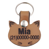Plaqueta Couro Pet Placa