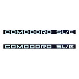 Plaqueta Emblema Comodoro Sle 91 92 Aplique Lateral Alumínio