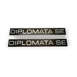 Plaqueta Emblema Opala Diplomata Se 88 90 Lateral Alumínio