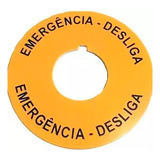 Plaqueta Emergência Plástico Amarelo Weg