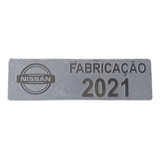 Plaqueta Etiqueta Ano Fabricação Nissan Frontier 2021