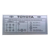 Plaqueta Painel Toyota Bandeirantes Com Reduzida 5 Marchas