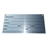 Plaqueta Universal Indetificação Numeração Placa Fabrincate