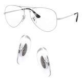 Plaquetas Modelo Ray Ban Consertos Para Óculos Prata 3 Pares