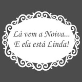 Plaquinha Casamento Branco La