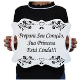 Plaquinha De Casamento Entrada Igreja Bca Noiva Envios Full