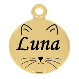 Plaquinha De Coleira Para Cachorro gato Com Personalização