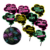Plaquinha Divertida Neon Para