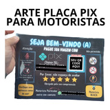 Plaquinha Do Pix Para Motoristas De Aplicativo Uber 99pop