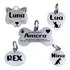 Plaquinha Plaqueta Placa Tag Identificação Pet Gravado Nome