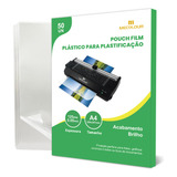 Plástico Para Plastificação A4 0 05mm 50 Unidades Folha De Plastificacao A4 Mecolour Papel Para Plastificacao