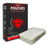 Plástico Para Plastificação A4 220x307 Mm 100 Und Polaseal