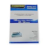 Plástico Para Plastificação A4 Masterprint 220x307 125 Micras Espessura 0 05mm Pacote Com 100 Unidades