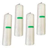 Plástico Para Seladora 4 Rolo 5 Metros 25cmx5m Qualidade Cor