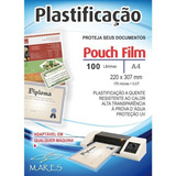 Plastico Plastificacao Pouch Film A4 220x307