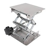 Plataforma De Suporte De Tesoura De Laboratório De Aço Inoxidável Mesa Elevatória De 4x4 Pol Expande 48 Mm A 152 Mm Peso Máximo De 10 Kg Ajuste De Equipamento De Laboratório