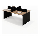 Plataforma Trabalho Call Center Escritor 4 Lugares 1 80x1 20