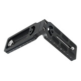 Plate Duplo L Suporte De Microfone Flash Tripé Led Câmera