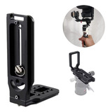 Plate Tripé Gimbal Câmera Na Vertical L Suporte Alumínio
