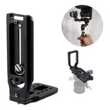 Plate Tripé Gimbal Câmera Na Vertical L Suporte Alumínio